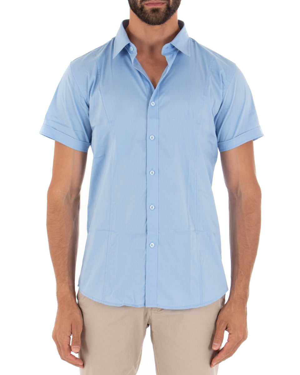 Camicia uomo slim shop fit maniche corte