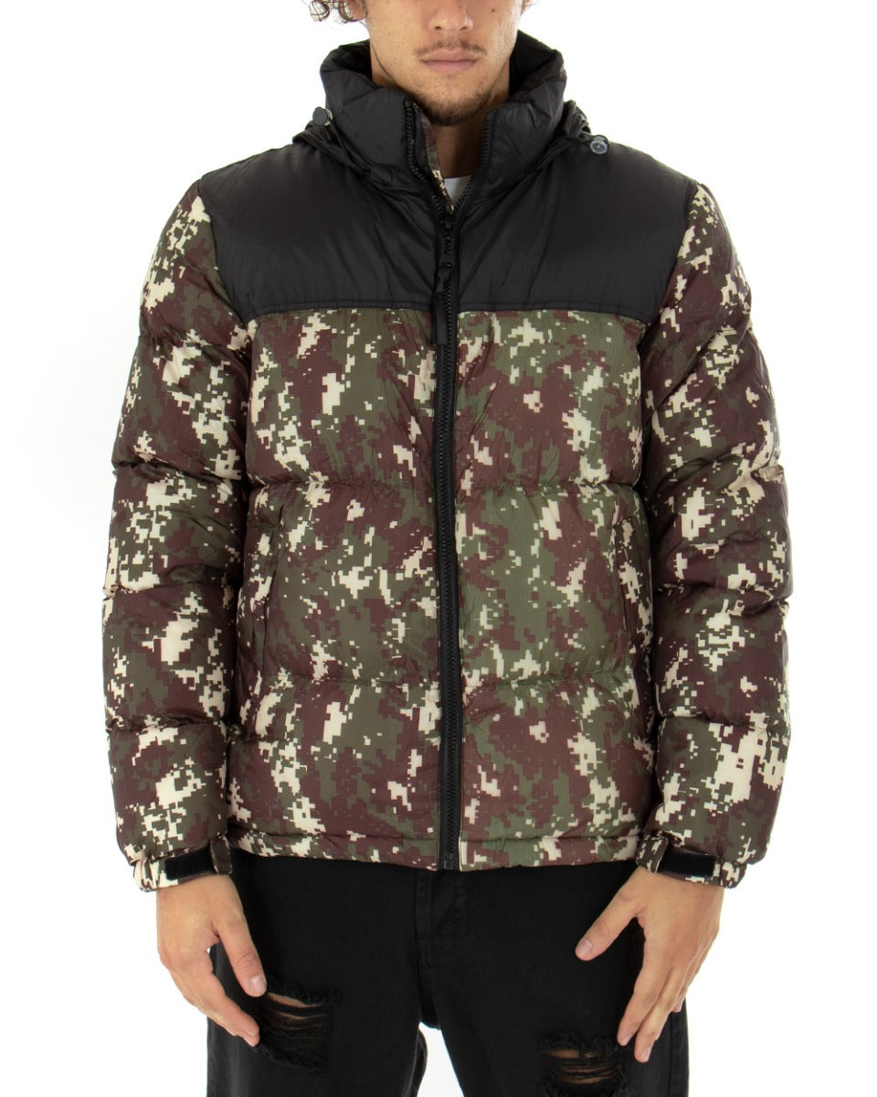 Giubbotto Uomo Bomber Militare Giacca Imbottita Trapuntata GIOSAL-G2631A