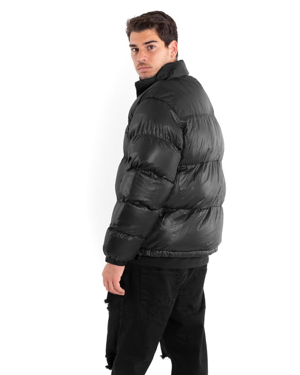 Giubbotto Uomo Bomber Nero Puffer Imbottito GIOSAL-G2913A