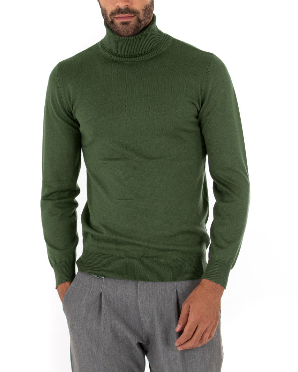Maglia collo alto in lana cashmere con treccia | | Uomo Maglia collo alto in lana cashmere con treccia | | Uomo
