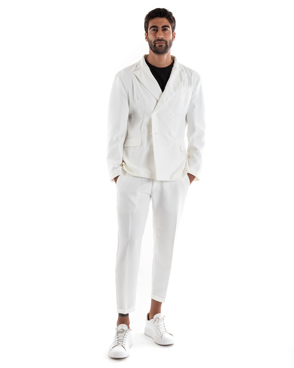 Pantalone bianco hot sale elegante uomo