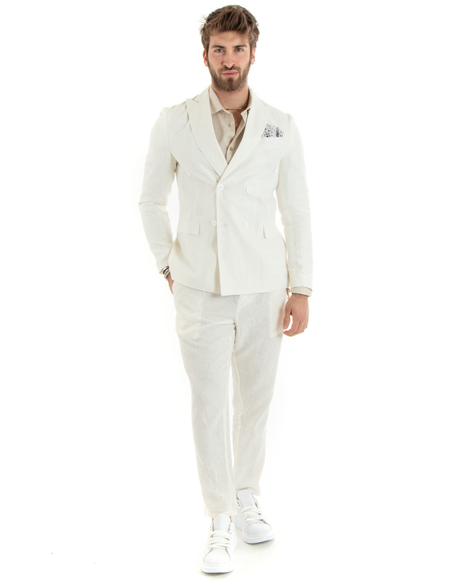 Abito Bianco Completi Uomo Low Cost Abito Uomo Doppiopetto