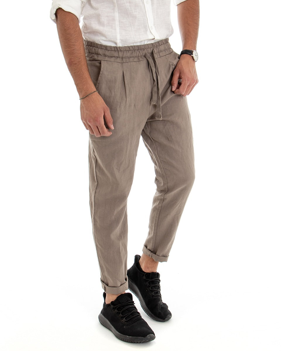 Pantaloni uomo clearance lino