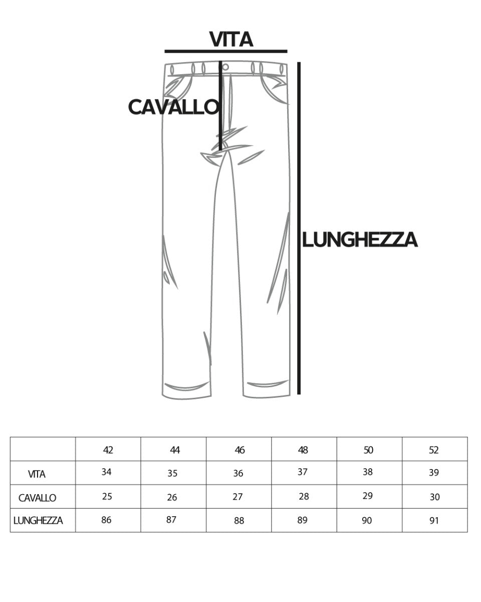 Pantaloni Uomo Tasca America Basic Tinta Unita Bianco Classico GIOSAL-P5589A