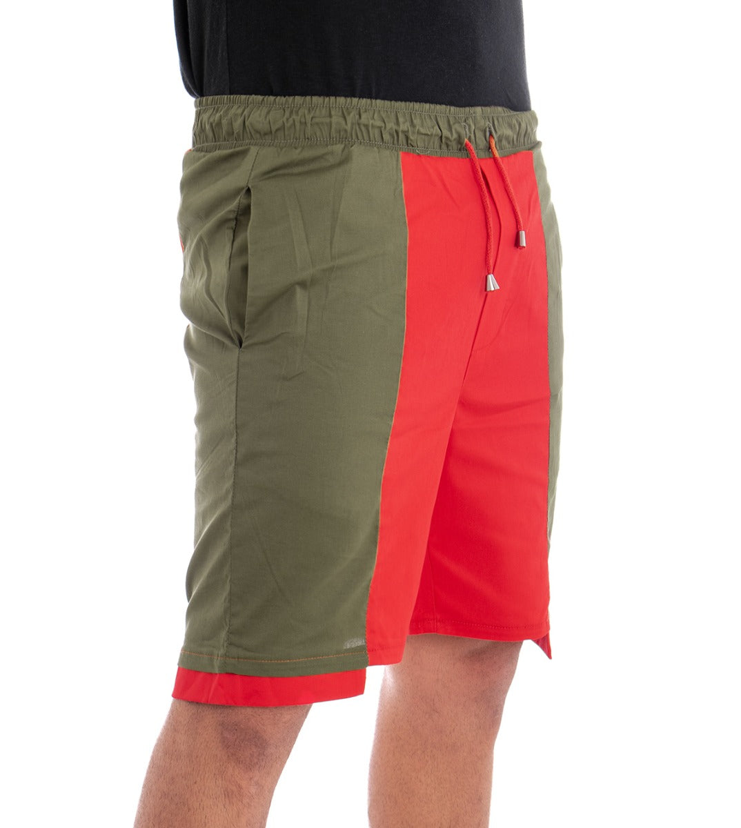 Bermuda Pantaloncino Uomo Corto Elastico Bicolore GIOSAL-PC1279A