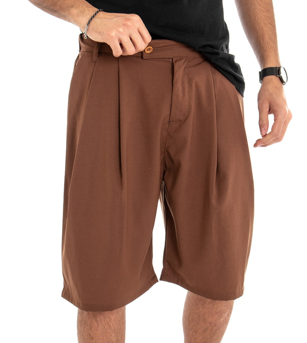 Bermuda Pantaloncini Uomo Corto Camel Tasca America GIOSAL-PC1359A