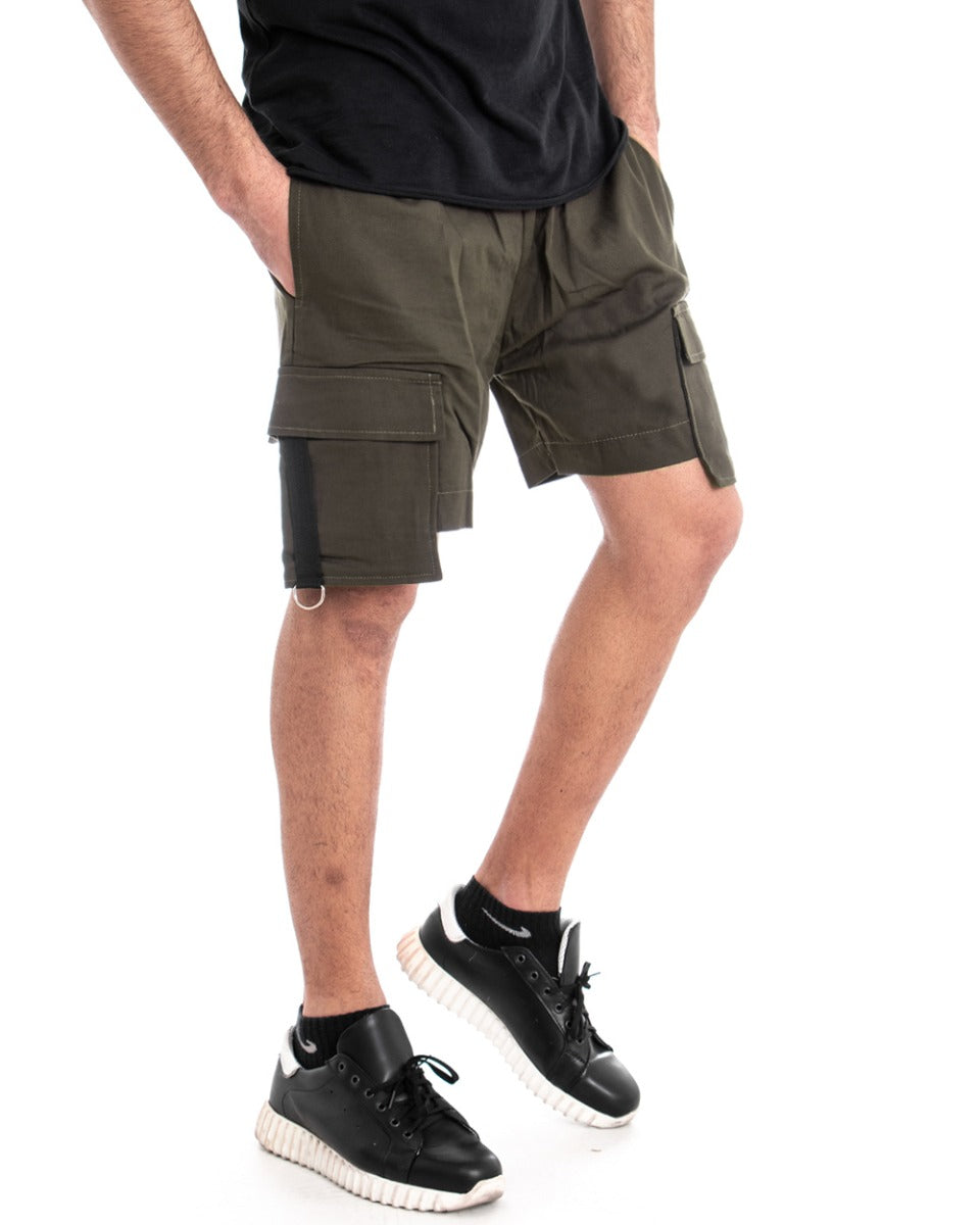 Bermuda Pantaloncino Uomo Corto Pantalaccio Verde GIOSAL-PC1622A