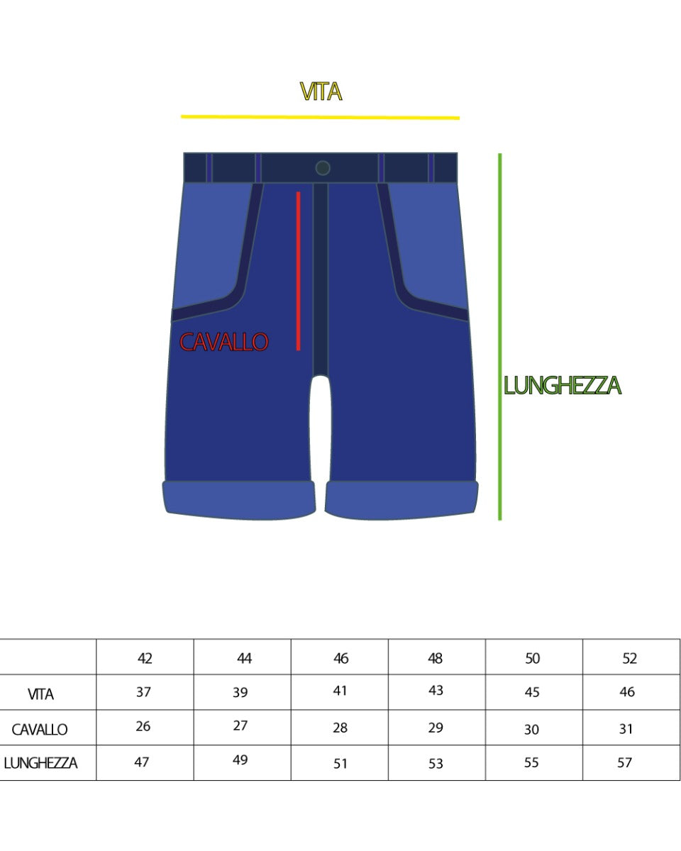 Bermuda Pantaloncino Uomo Corto Tinta Unita Nero Rotture GIOSAL-PC1761A
