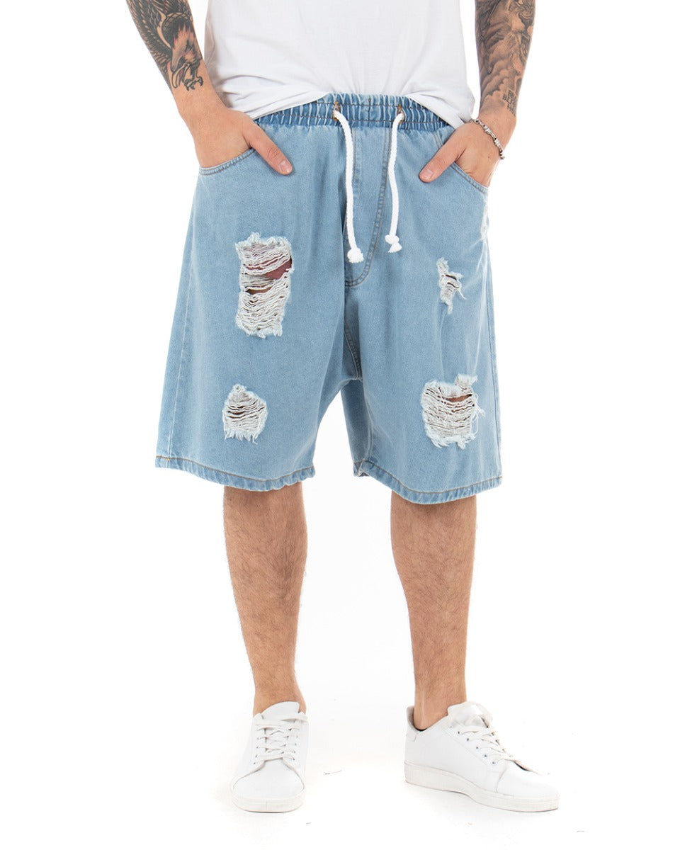 Pantaloncini Uomo GINGTTO - Chino Slim Fit Estivi Con Tasche - Foto 11