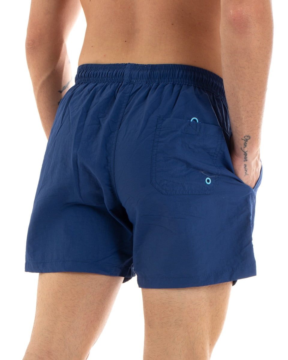 GIOSAL-SU1212A Herren-Boxershorts, einfarbig, elastisch, Königsblau