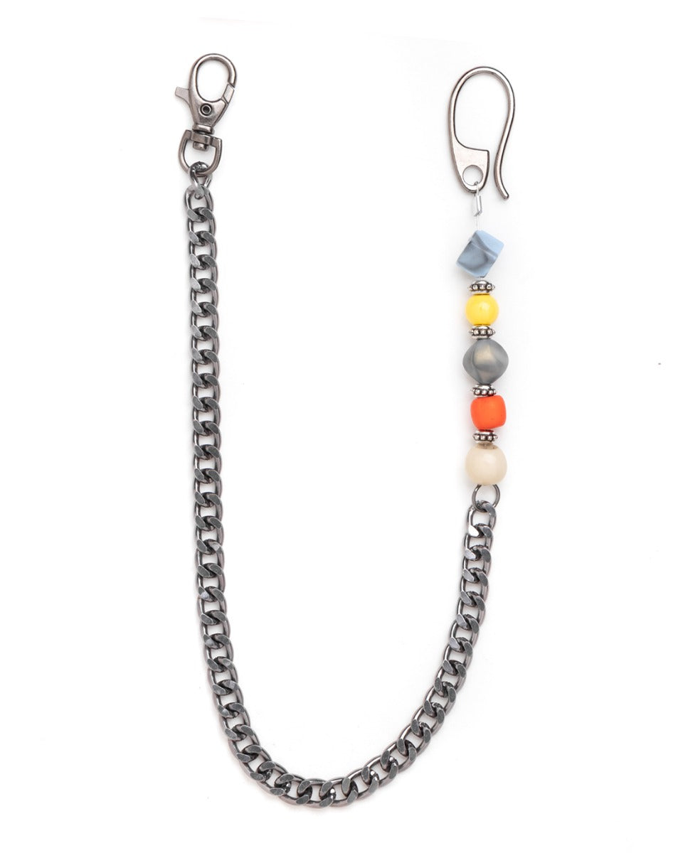 Catena Da Pantalone Uomo Unisex Casual Acciaio Perline Multicolore GIOSAL-TR1029A