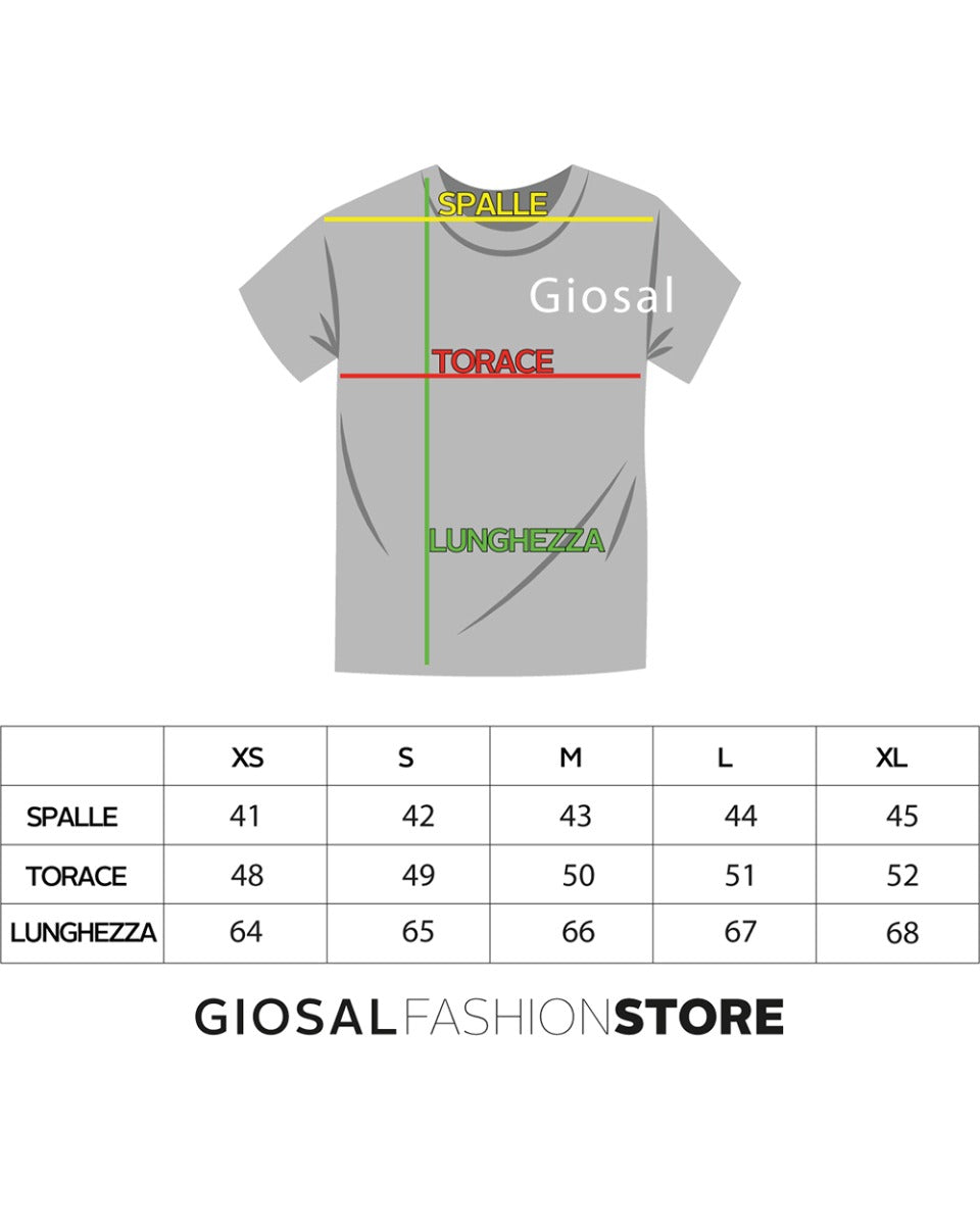 T-shirt Uomo Girocollo Tinta Unita Royal Manica Corta Casual Basic GIOSAL