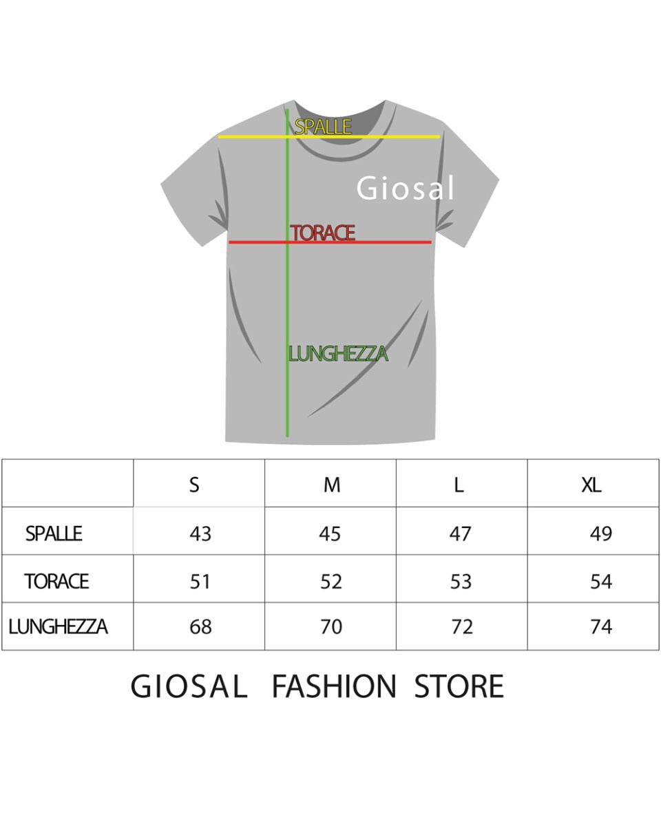 T-Shirt Uomo Bianca Macchie Pittura Stampa Scritta Teschio GIOSAL TS2664A