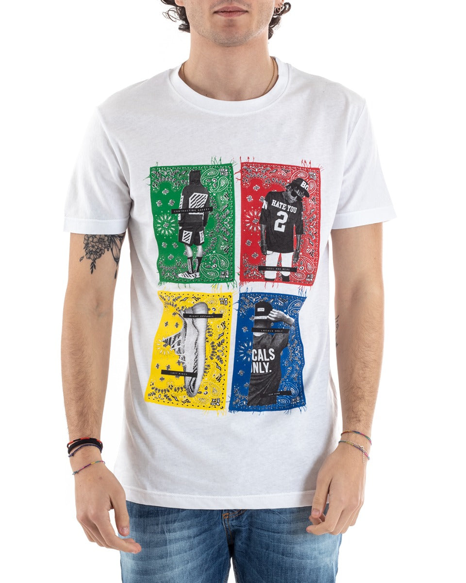 T-Shirt Uomo Stampa Still Alive Vari Colori Disegni Maglia Mezza Manica Casual GIOSAL
