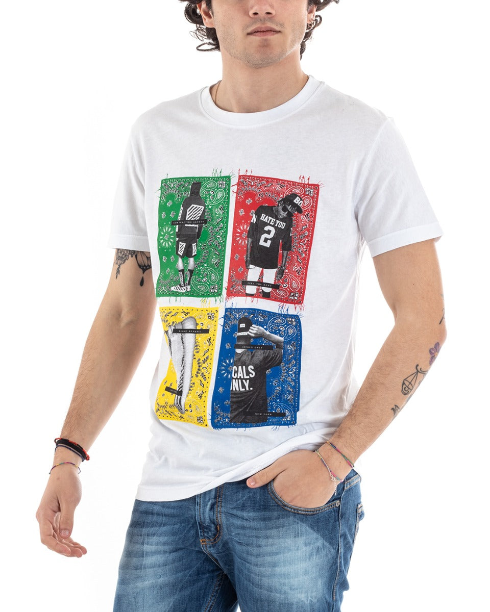 Men's T-Shirt Still Alive Print Various Colors Designs Casual Half Sleeve Shirt GIOSAL