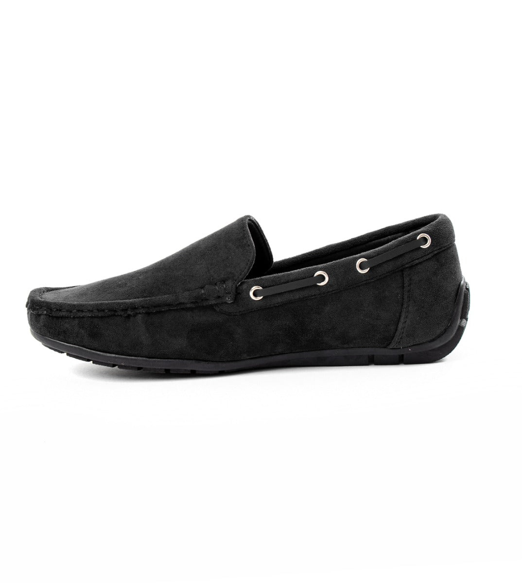 Men's Shoes Elegant Sporty Black Suede Loafers GIOSAL-S1122A