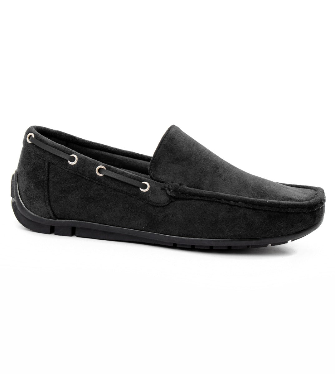 Men's Shoes Elegant Sporty Black Suede Loafers GIOSAL-S1122A