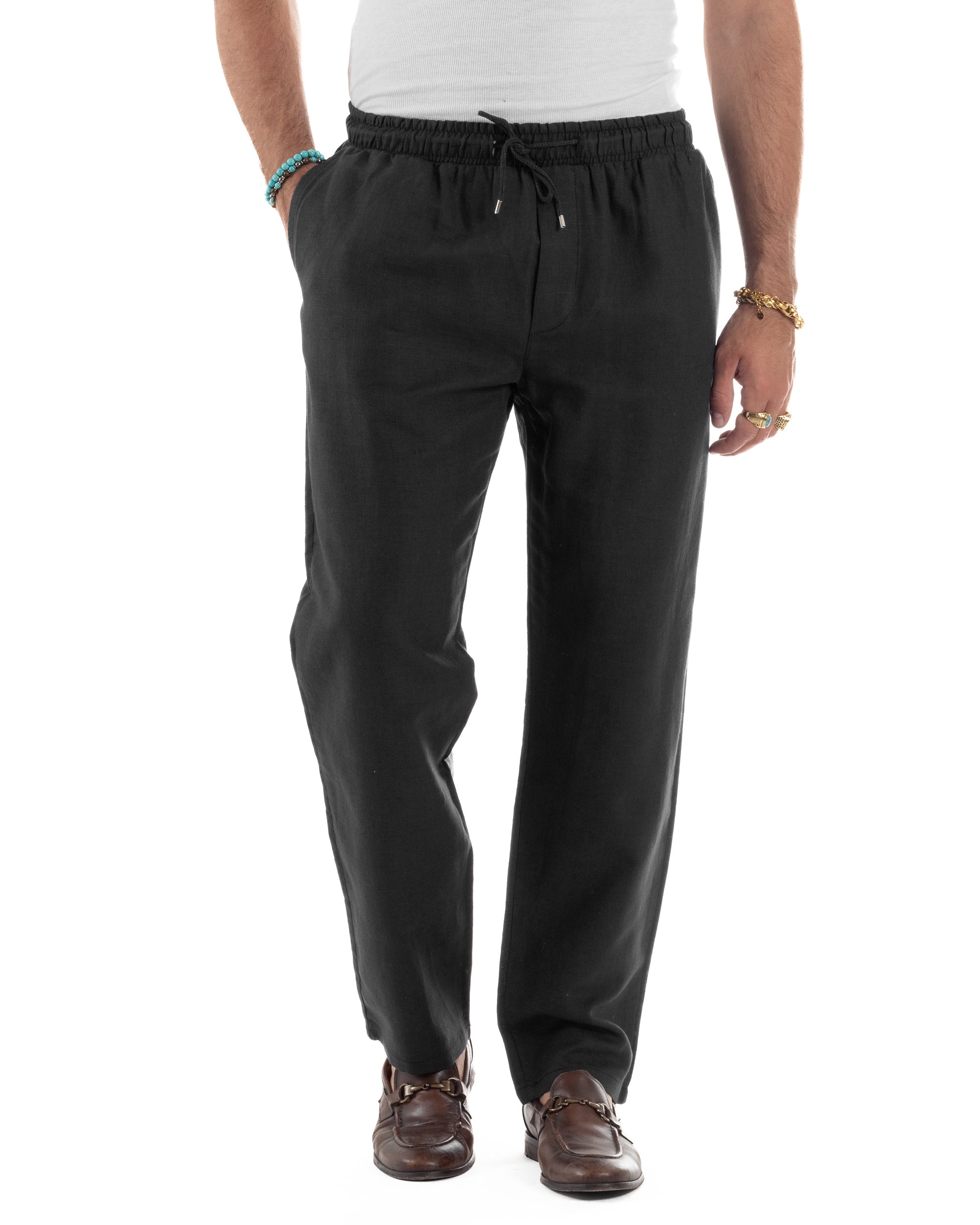 Pantalaccio Lino Regular Fit P6335A