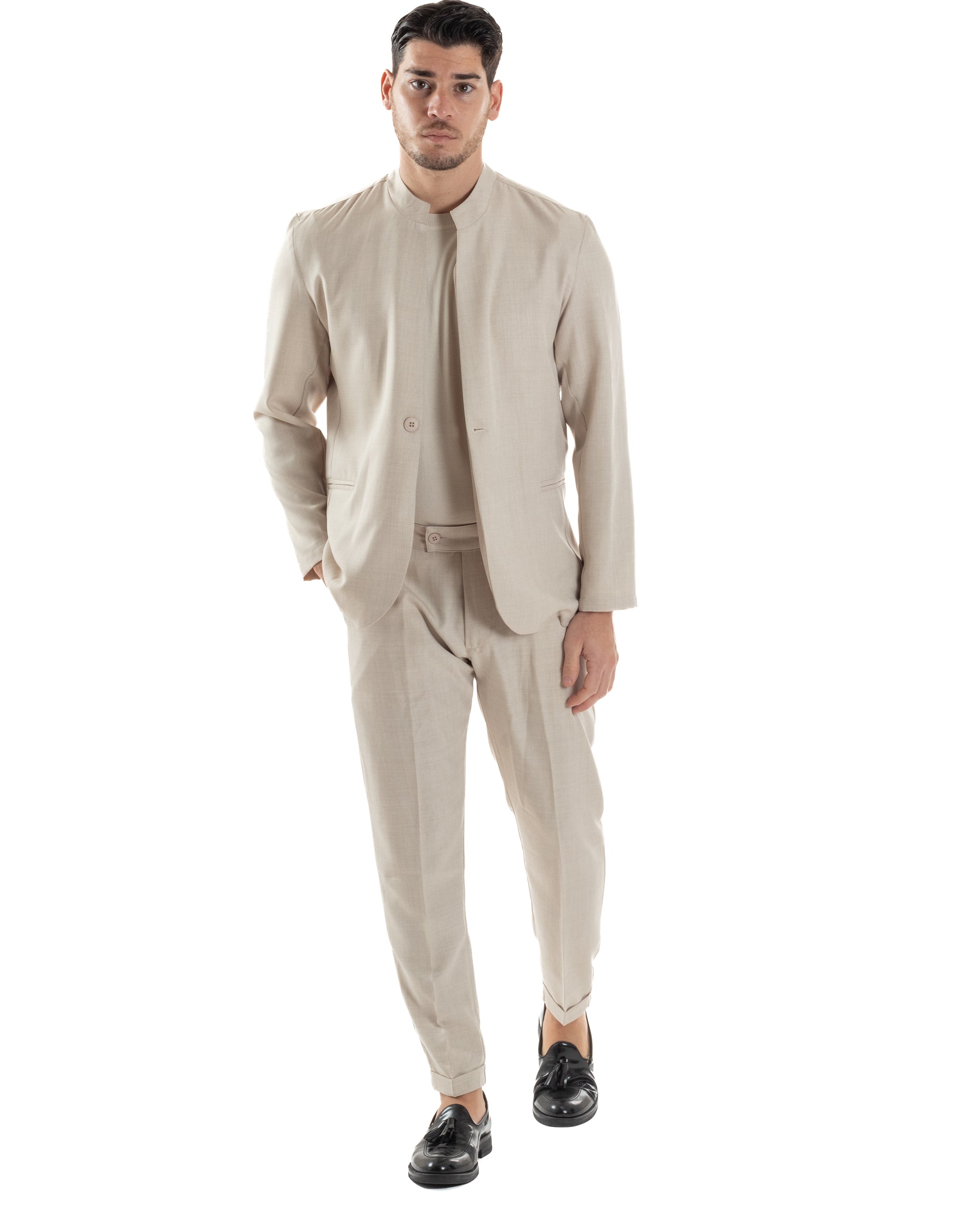 Camicia Bianca Giacca Camicia Coreana Gilet Abito Uomo Con Giacca