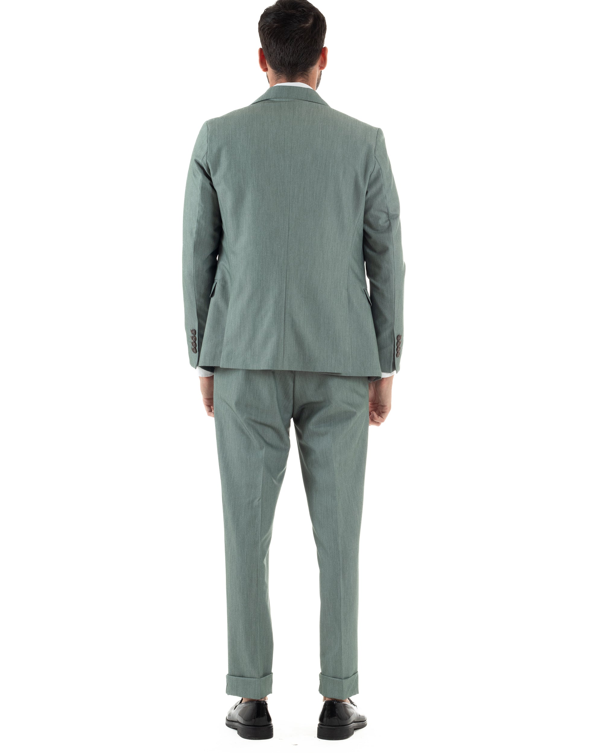 Abito Monopetto Sartoriale Tre Pezzi Gilet Doppiopetto AE1176A