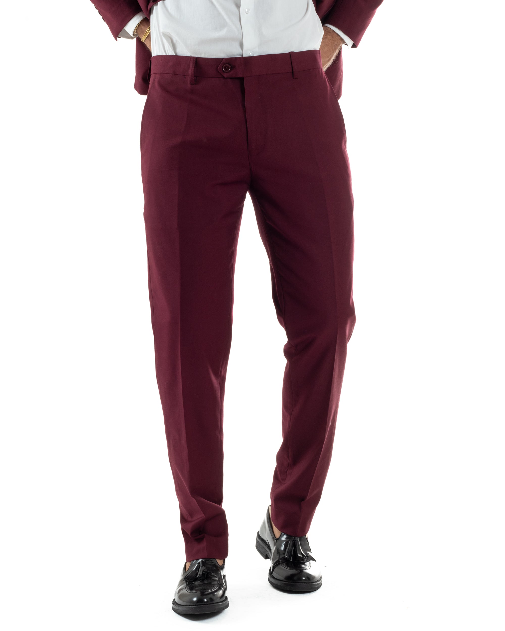 Abito Monopetto Basic Tinta Unita Bordeaux AE1181A