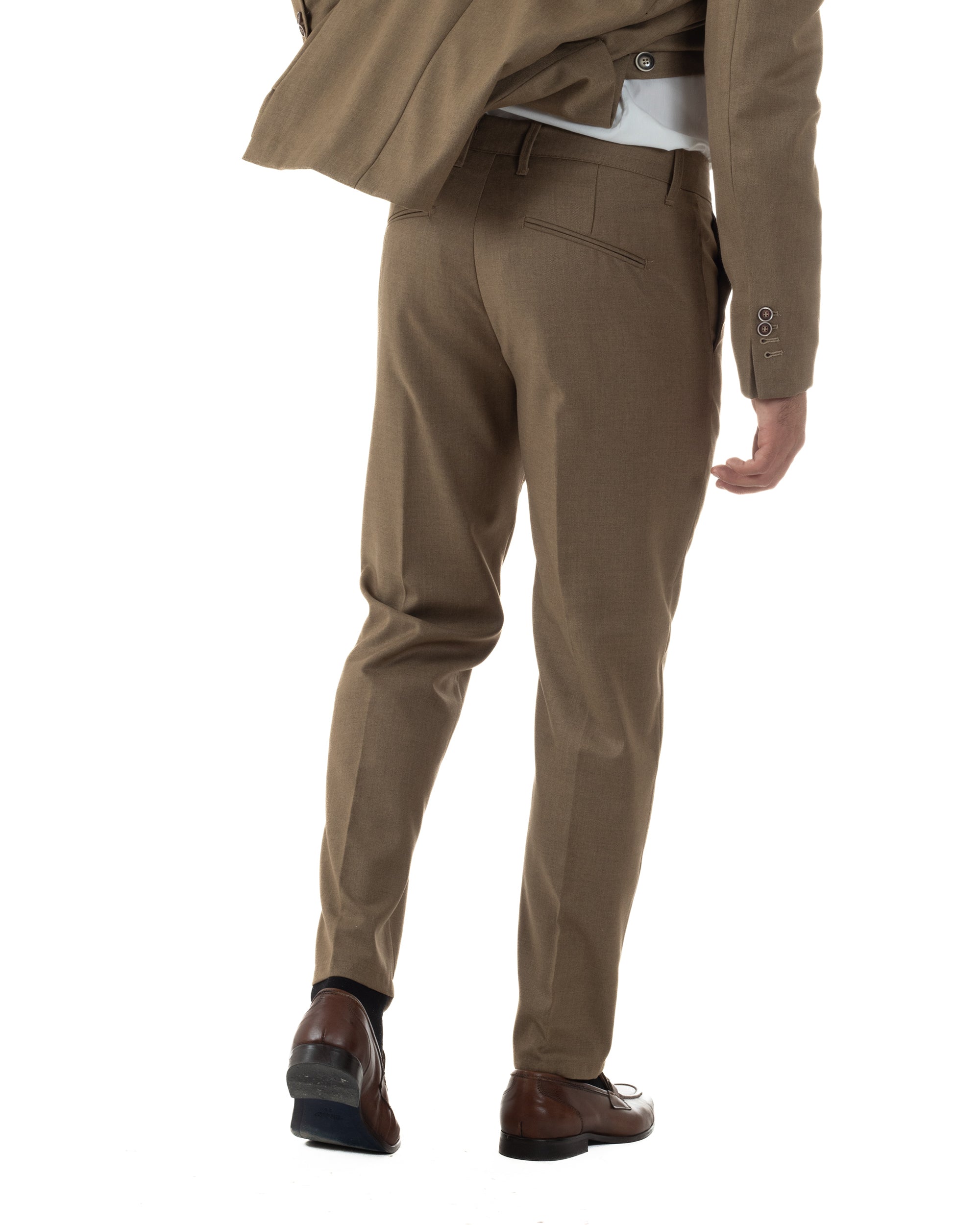Abito Uomo Monopetto Lana Classico Sartoriale Camel AE1197A