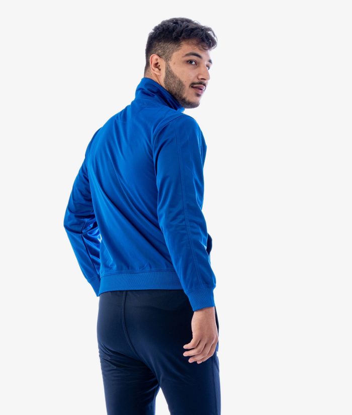 Tuta GIVOVA TORINO AZZURRO BLU Triacetato Set Unisex Sportivo Da Ginnastica Felpa Con Zip Pantaloni Tracksuit Bicolore GIOSAL