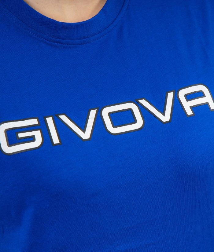 T-SHIRT SPOT GIVOVA AZZURRO Cotone Unisex Maglia Mezze Maniche Sportiva Da Ginnastica GIOSAL