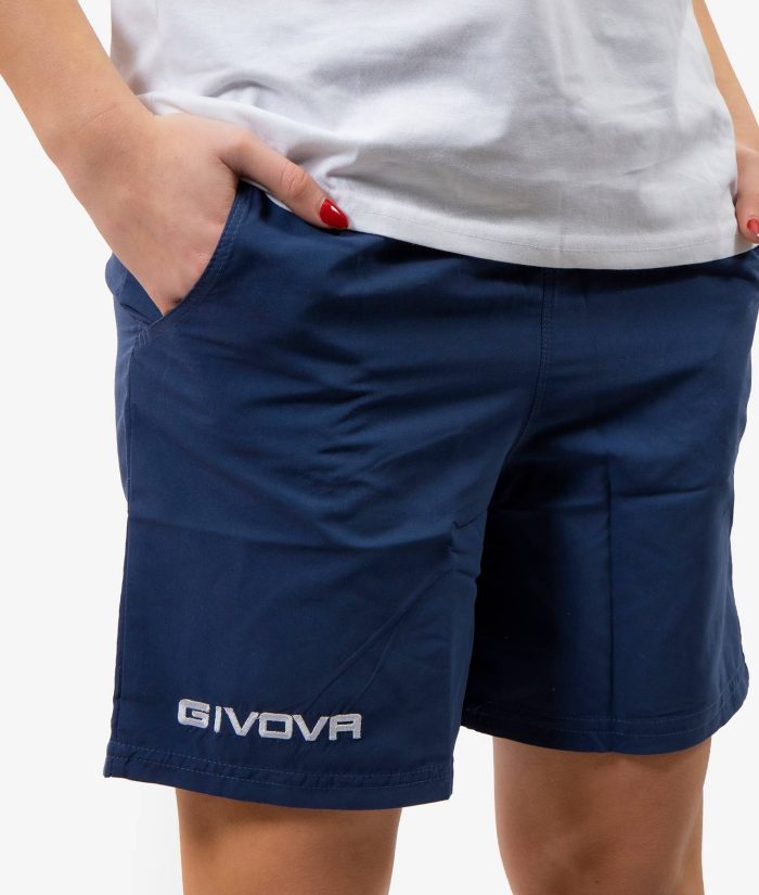 Kit STREET GIVOVA BIANCO BLU Set Unisex Cotone Bicolore Sportivo Maglia Con Colletto Polo Mezze Maniche Bermuda Microfibra Pantaloncino Da Allenamento GIOSAL