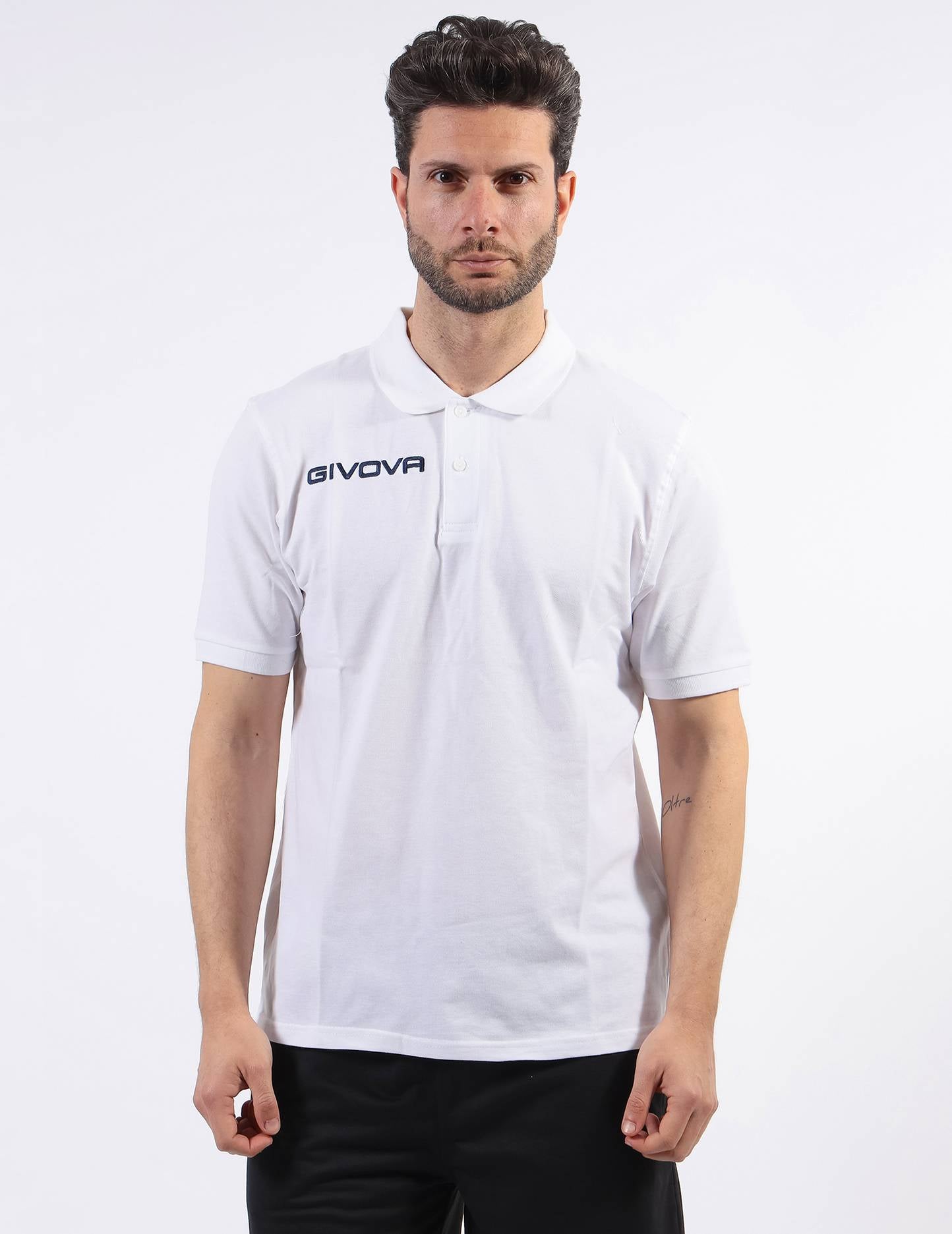 POLO SUMMER GIVOVA BIANCO Unisex Cotone Piquet T-shirt Sportiva Con Colletto Tinta Unita GIOSAL