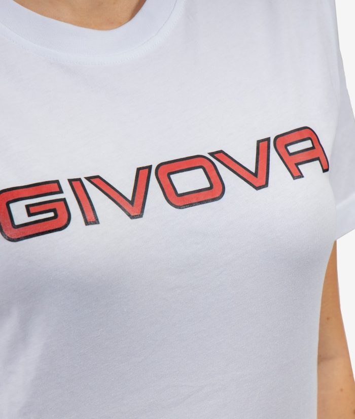 T-SHIRT SPOT GIVOVA BIANCO Cotone Unisex Maglia Mezze Maniche Sportiva Da Ginnastica GIOSAL