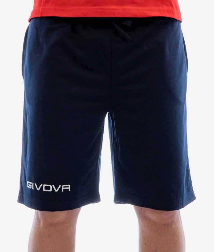 BERMUDA FRIEND GIVOVA BLU Unisex Cotone Shorts Da Passeggio Con Coulisse Pantaloncino Sportivo Da Ginnastica Tinta Unita GIOSAL