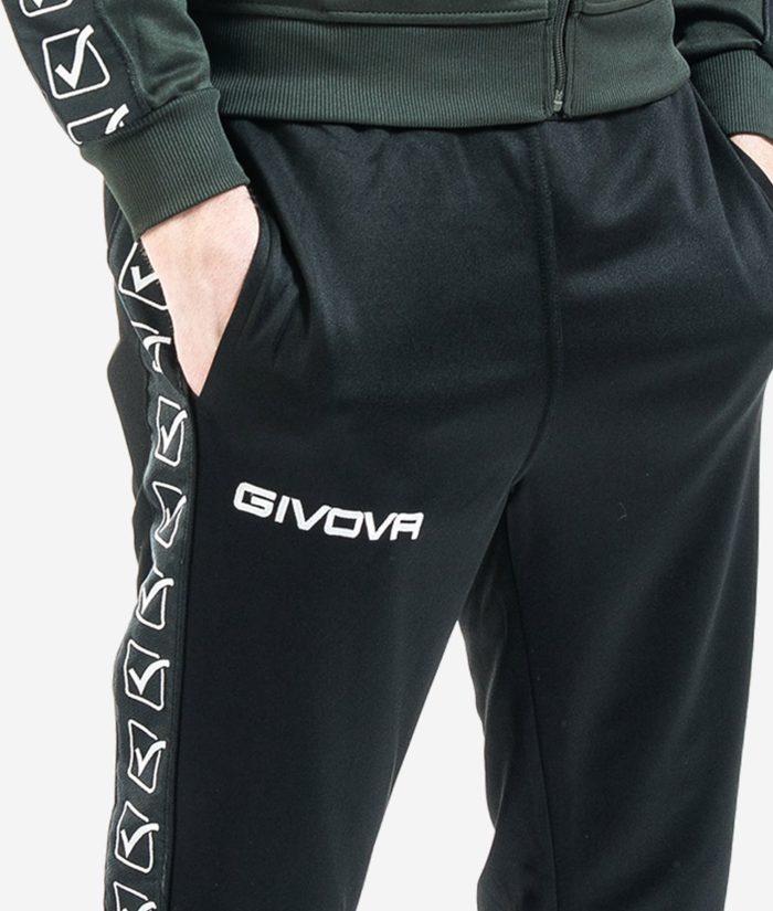 PANTALONE COLLEGE BAND GIVOVA BLU Unisex Pantatuta Con Tasche Laterali Jogger Sportivo Tinta Unita GIOSAL