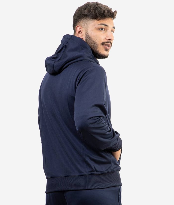 FELPA FULL ZIP 500 GIVOVA BLU Micropile Unisex Felpa Con Cappuccio Con Zip Da Ginnastica Sportiva GIOSAL