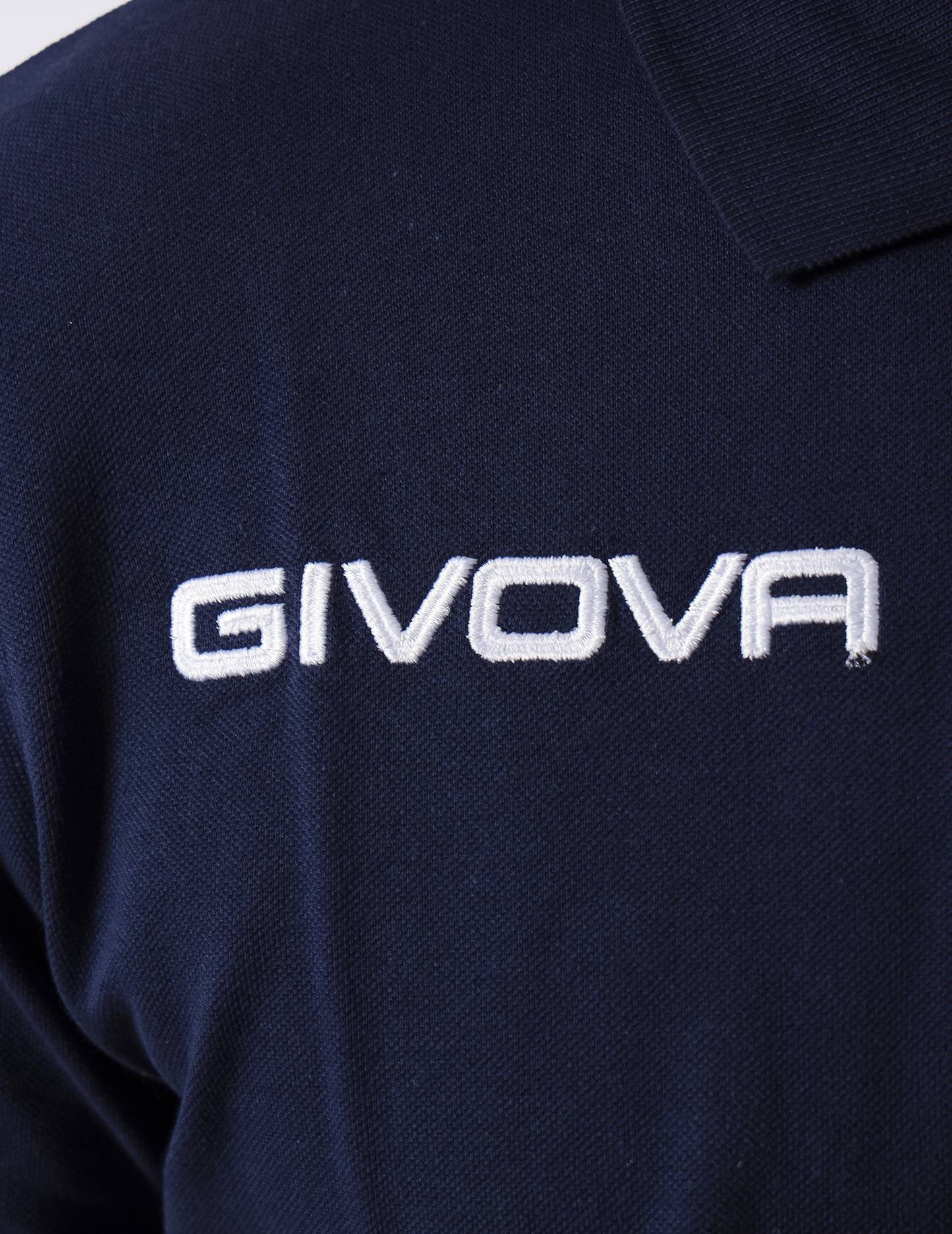 POLO SUMMER GIVOVA BLU Unisex Cotone Piquet T-shirt Sportiva Con Colletto Tinta Unita GIOSAL