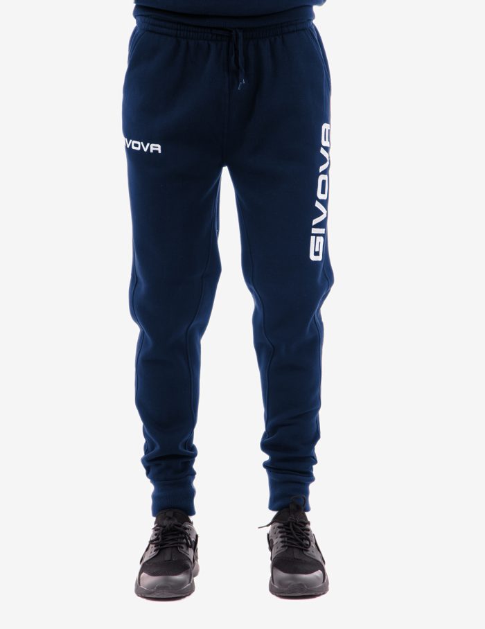 PANTA COTONE GIVOVA BLU Unisex Jogger Sportivo Con Tasche America Pantatuta Con Laccio Tinta Unita Da Ginnastica GIOSAL