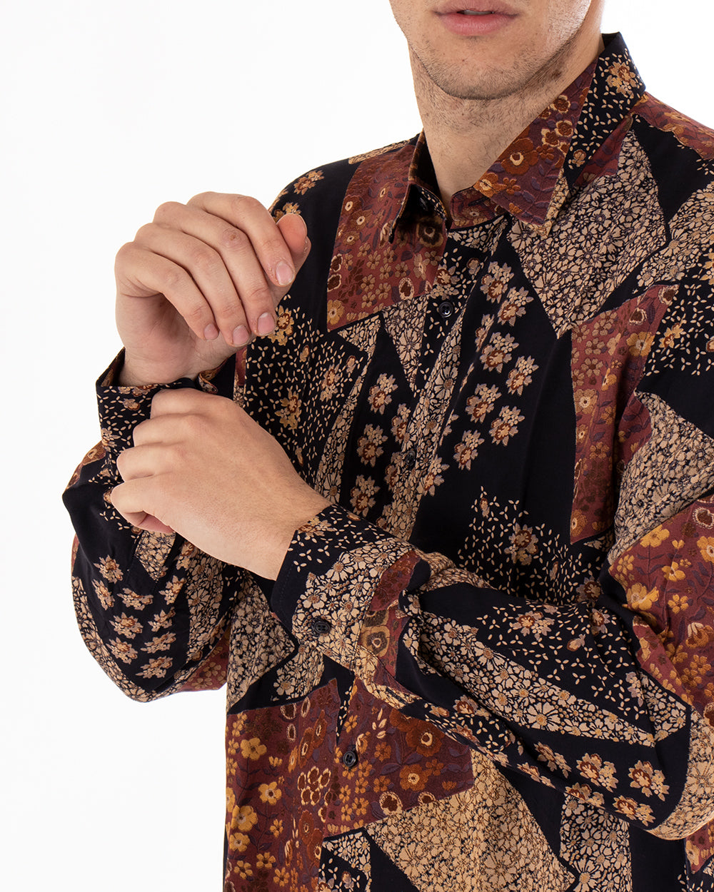Camicia Uomo Con Colletto Manica Lunga Casual Viscosa Morbida GIOSAL-C1847A