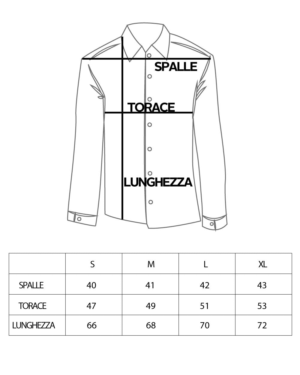 Collo camicie clearance misure