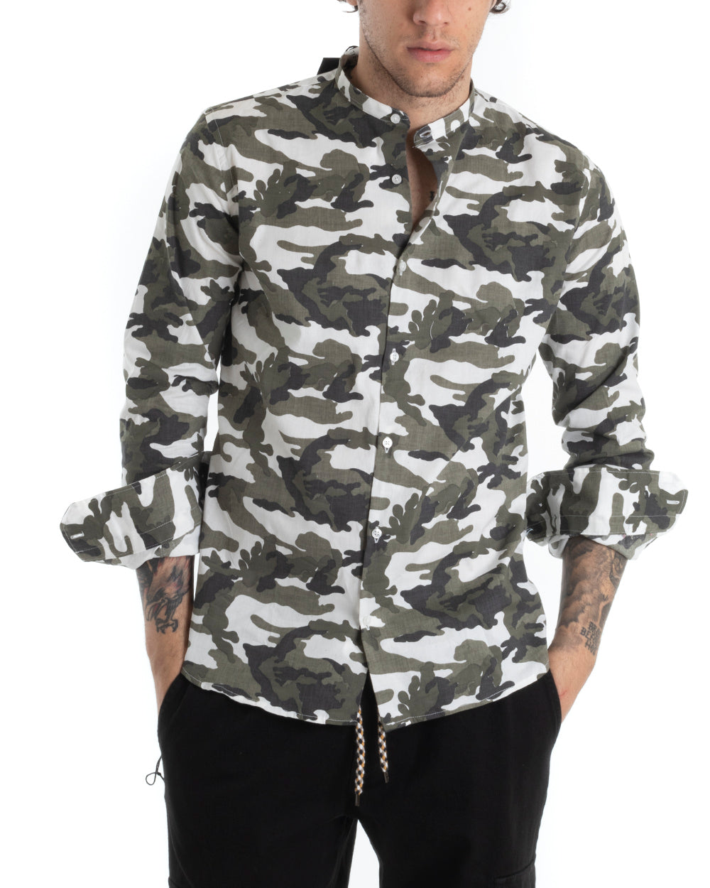 Camicia militare outlet uomo