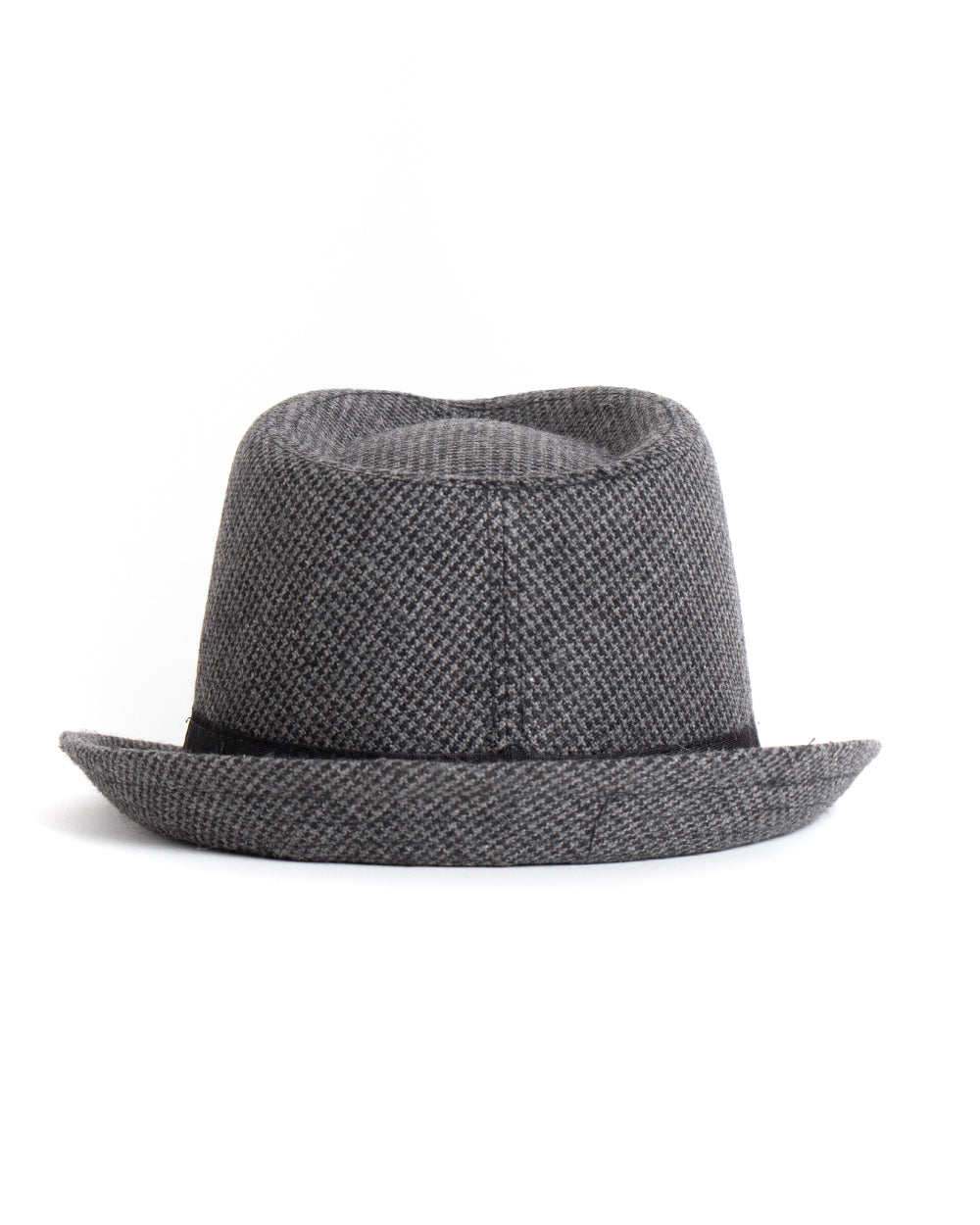 Cappello Uomo Hat Grigio Rigido Classico Rigato Microfantasia GIOSAL-CAP1003A