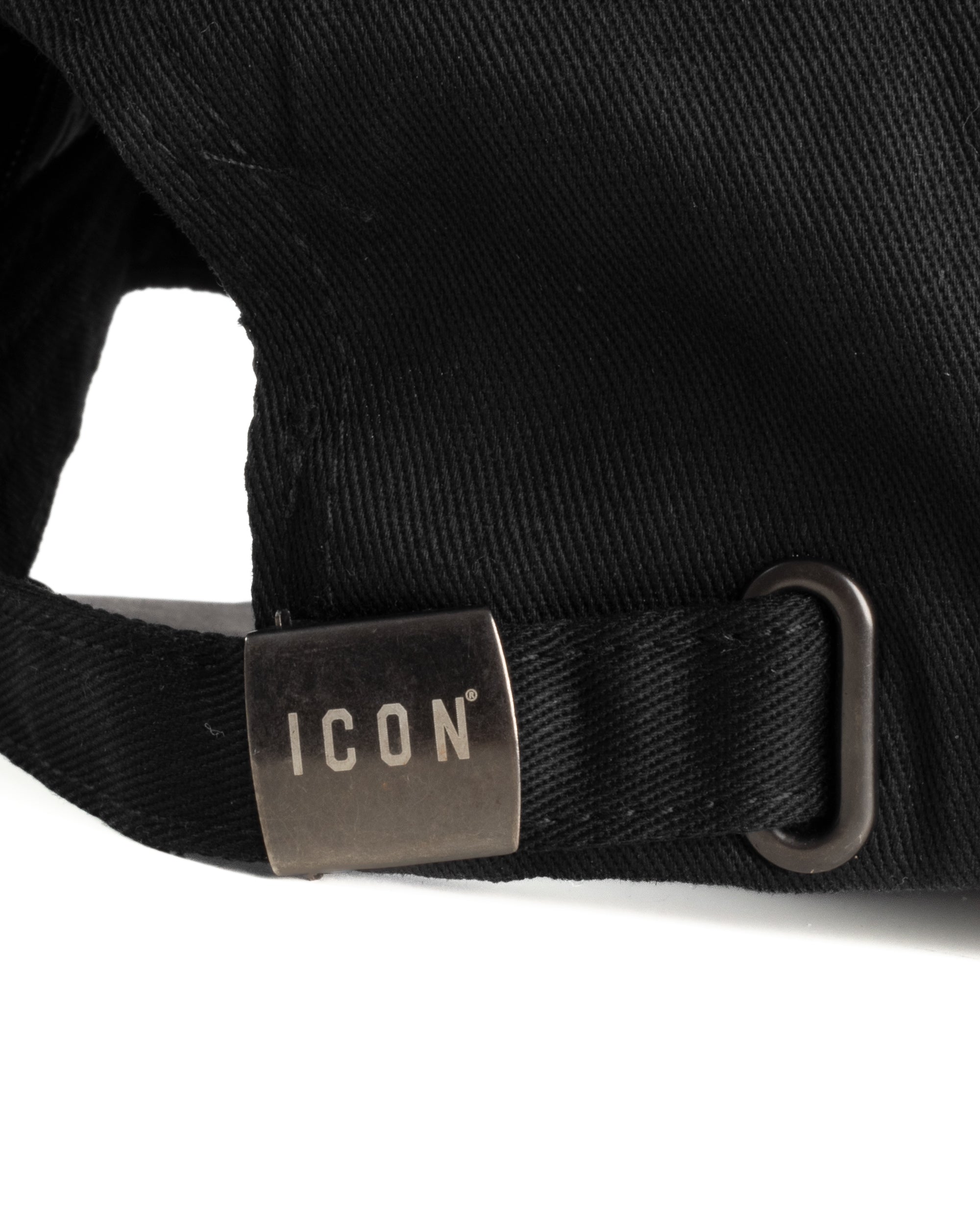 Cappello Unisex ICON Berretto Visiera Regolabile Logo Bianco Nero ICXF2W6A001