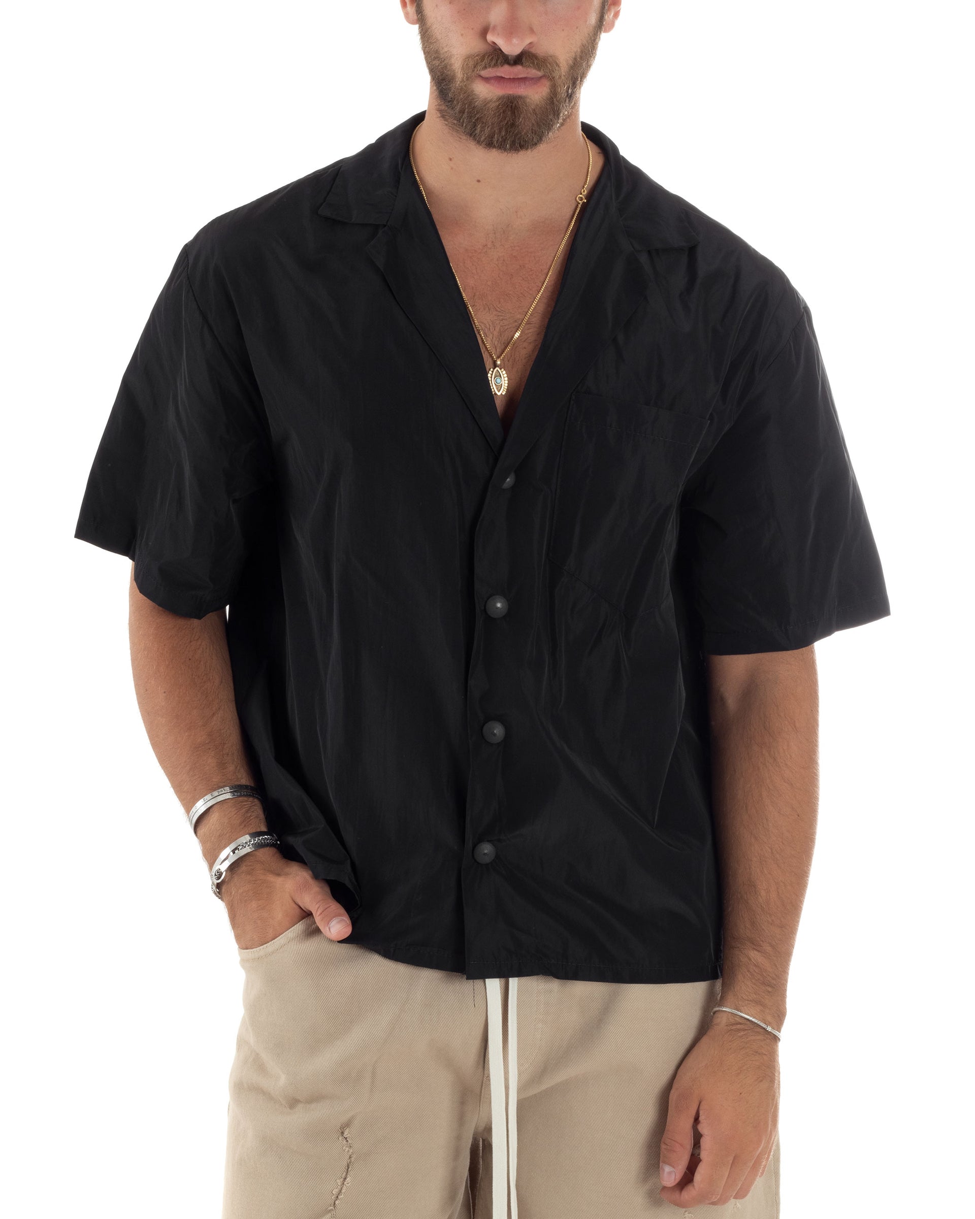 Henley Camicie da uomo a maniche corte obliqua con bottoni Henley Camicie da uomo a maniche corte obliqua con bottoni