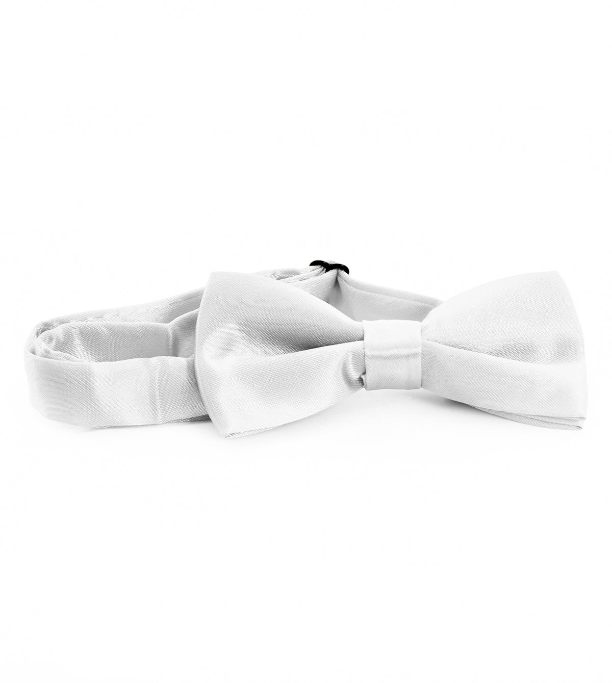 Butterfly Bow Tie Satin Man Unisex White Bow Tie Elegant Accessory Ceremony Casual Basic GIOSAL-CP1061A