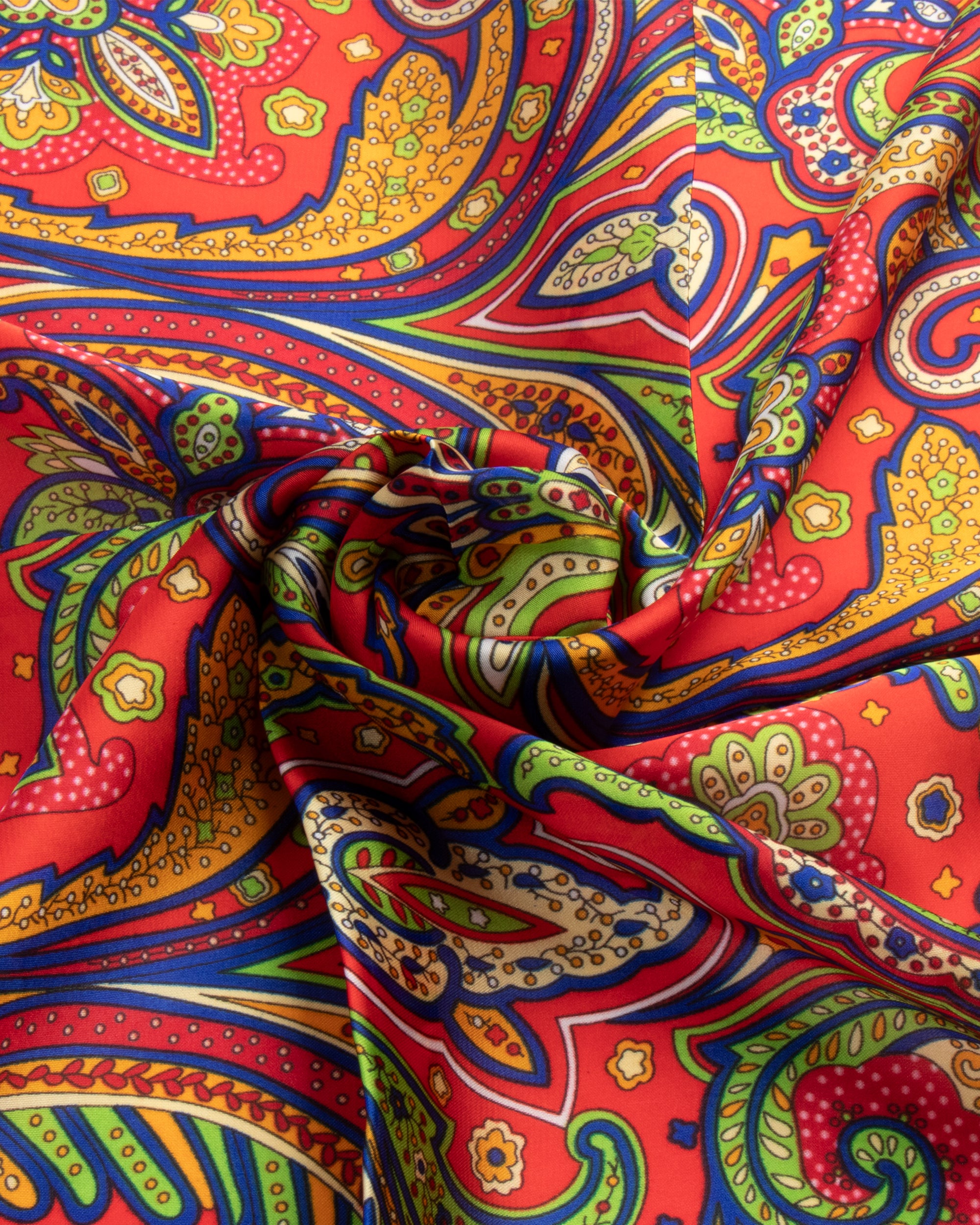 Foulard uomo unisex bandana paisley bordo satinato rosso GIOSAL-FD1001A