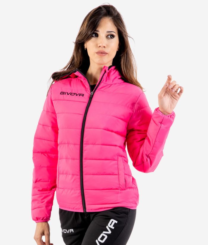 Giubbotto Uomo GIVOVA Sport Olanda Caldo Unisex Running Palestra Casual Bicolore Fuxia Nero GIOSAL