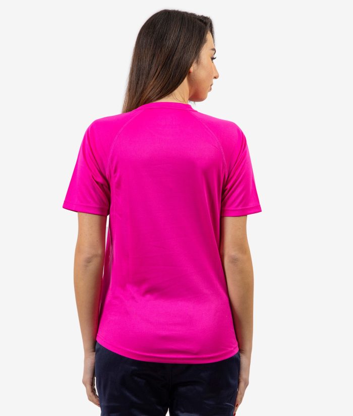 T-shirt GIVOVA ONE MICROFORATA FUXIA Mesh Unisex Maglia Sportiva Comoda Tinta Unita GIOSAL