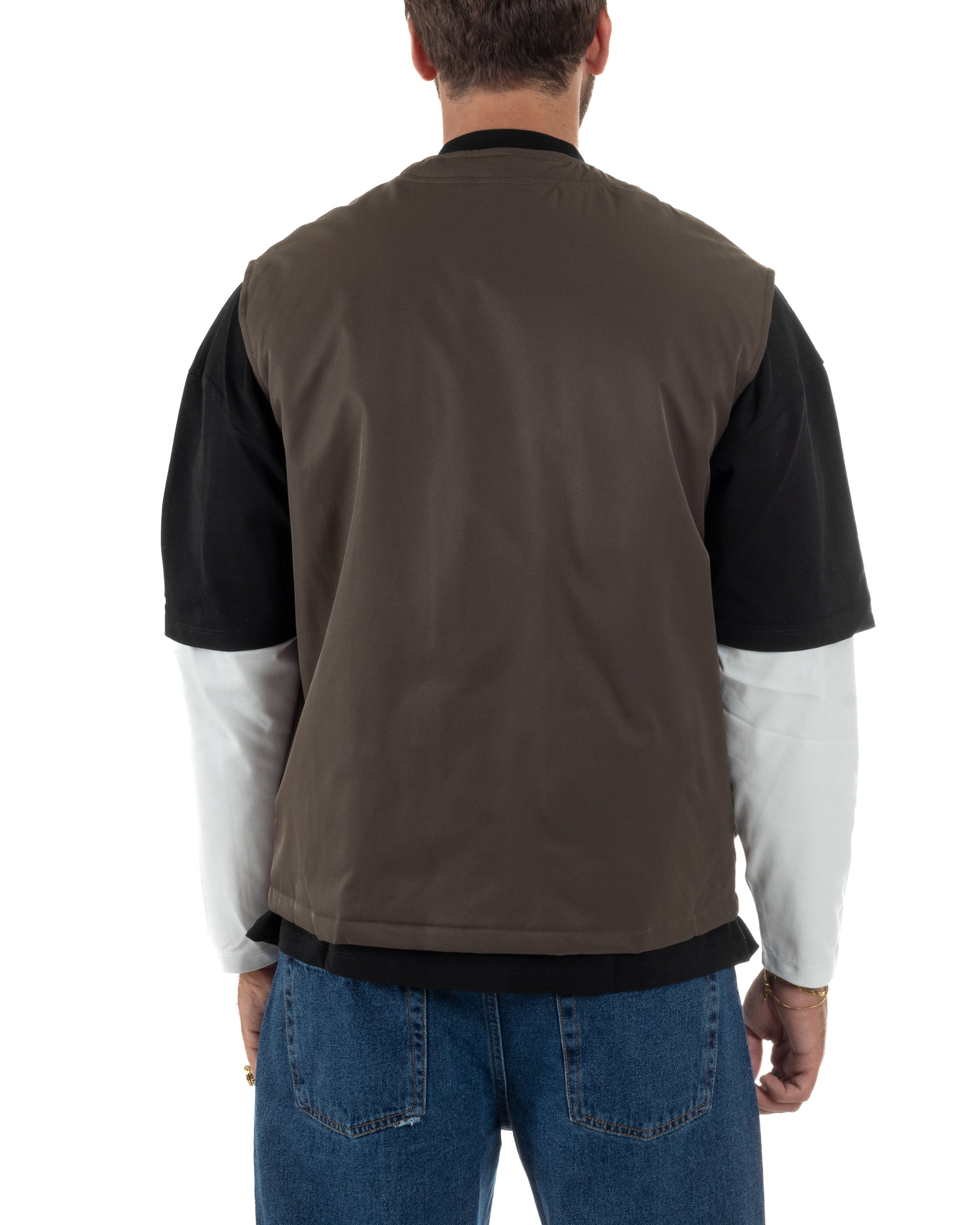 Gilet Casual Regular Fit Smanicato Streetwear G3323A