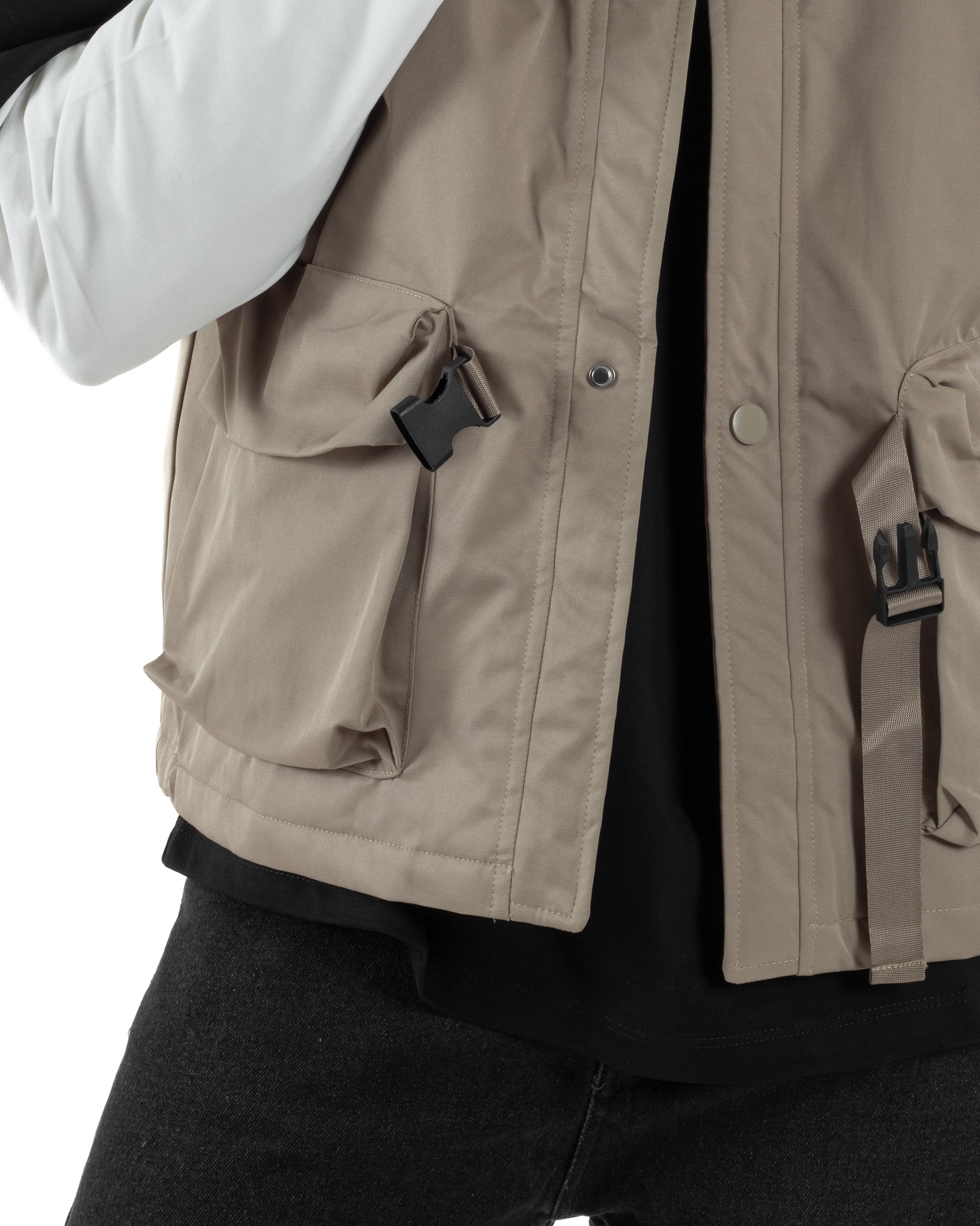 Gilet Casual Regular Fit Smanicato Streetwear G3324A