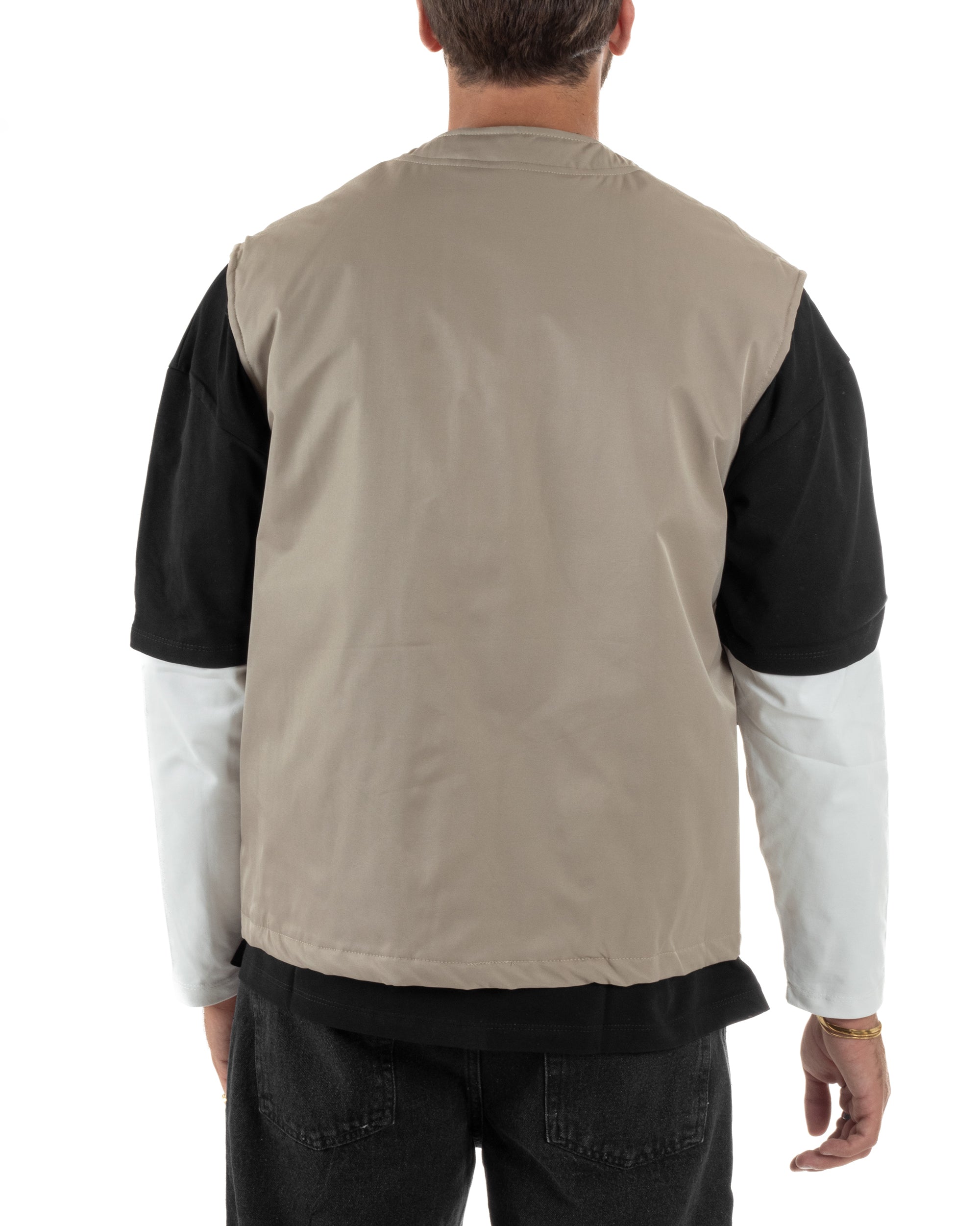 Gilet Casual Regular Fit Smanicato Streetwear G3324A