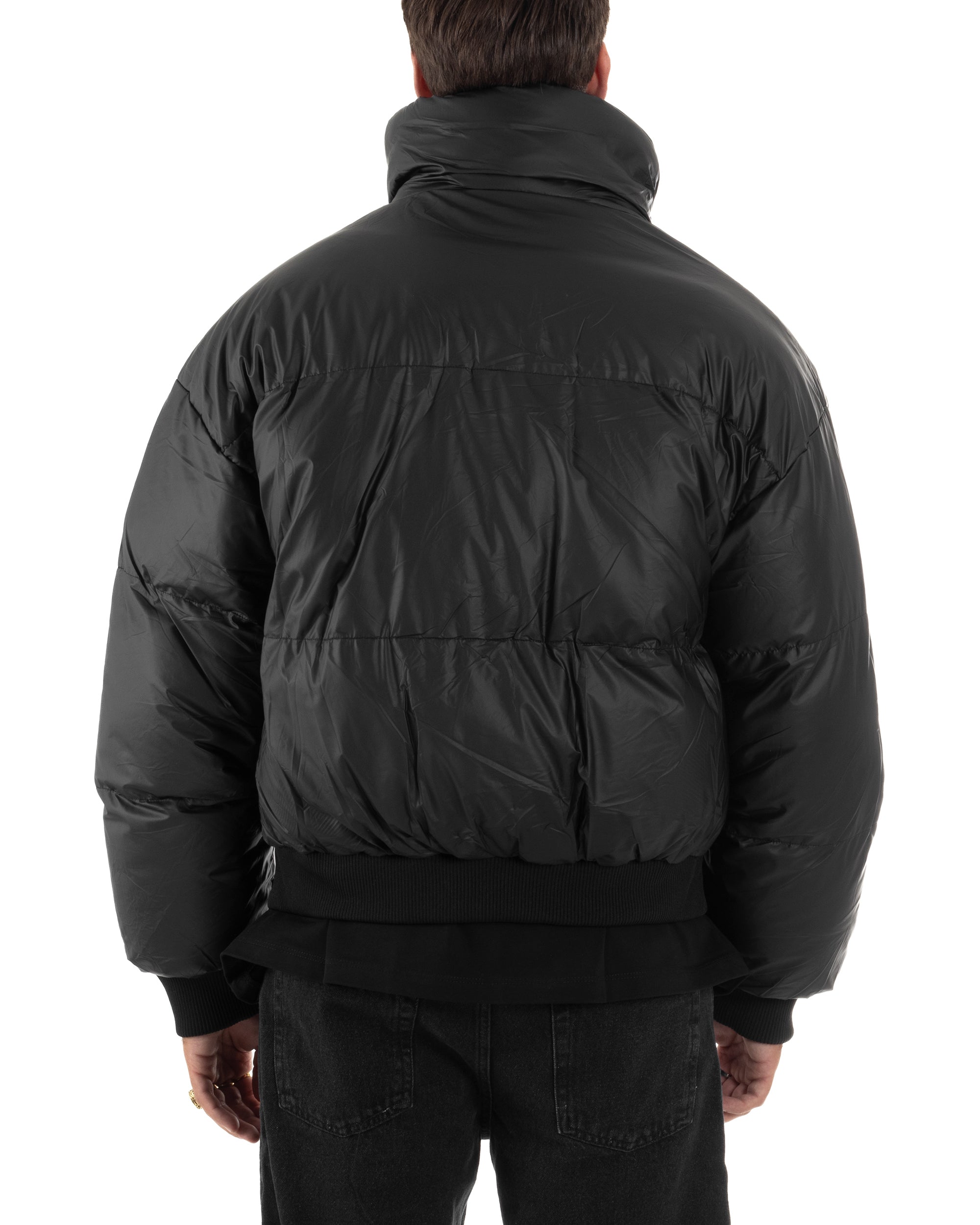 Giubbotto Oversize Piumino Bomber Full Zip Tessuto Opaco G3331A
